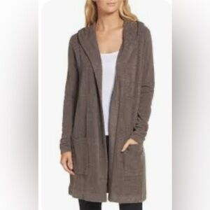 Barefoot Dreams Cozychic Lite Open Cardigan with Hood XS/S